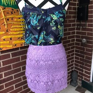 American Eagle Crochet Skirt