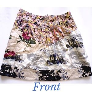 Anthropologie print skirt size 8 *price firm*
