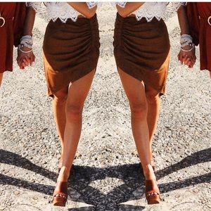 Suede Lioness skirt