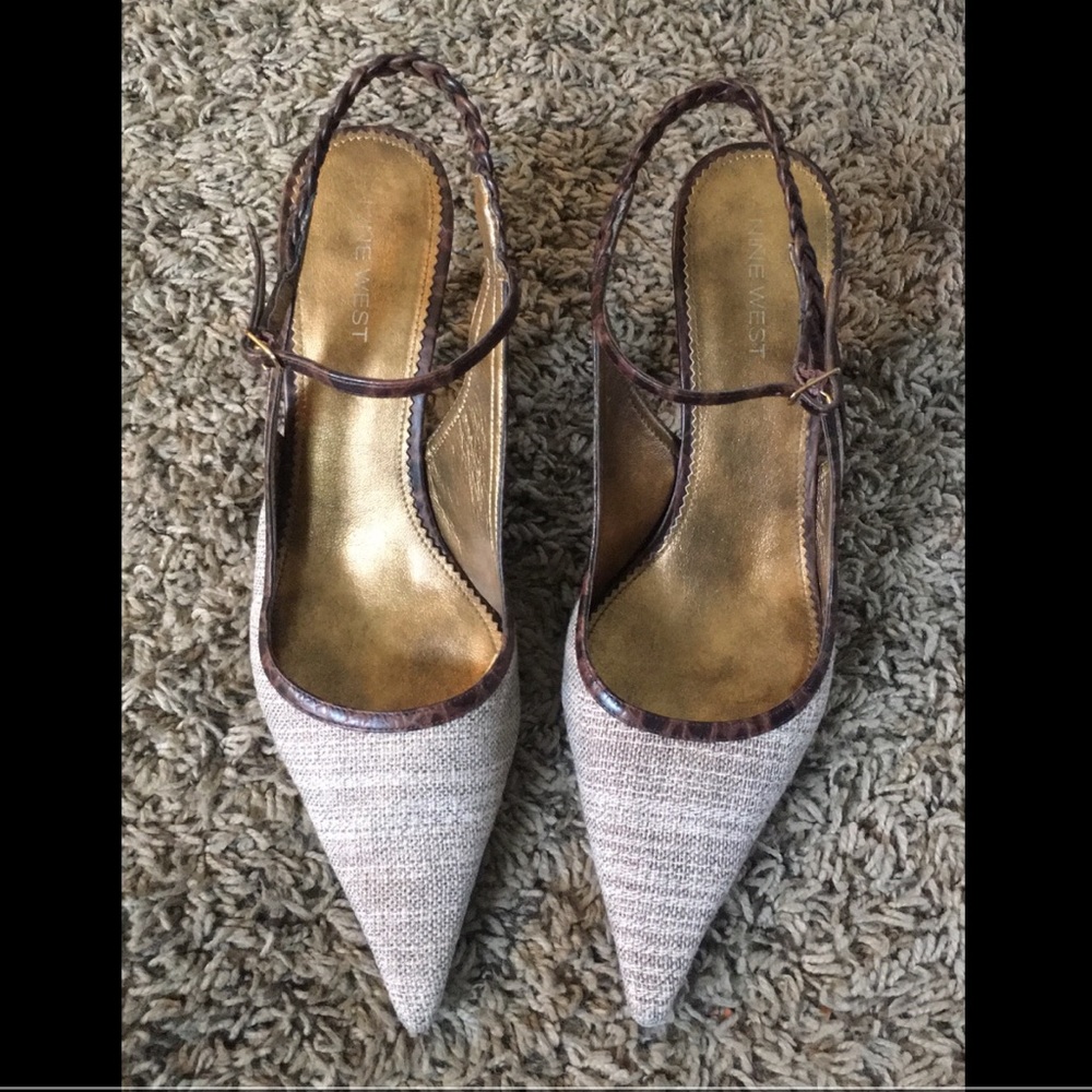 SALE! 💥 NINE WEST SLING BACK HEELS