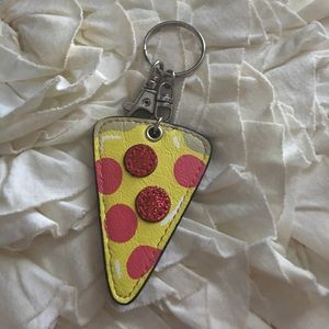 PIZZA KEYCHAIN !! Put on backpack keys or purse!