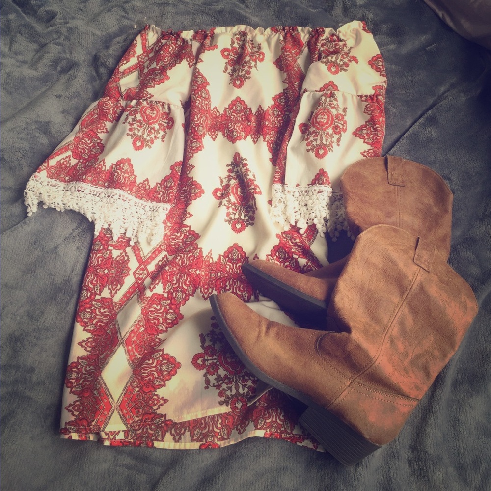 Rampage Cowboy Boots (Cognac)