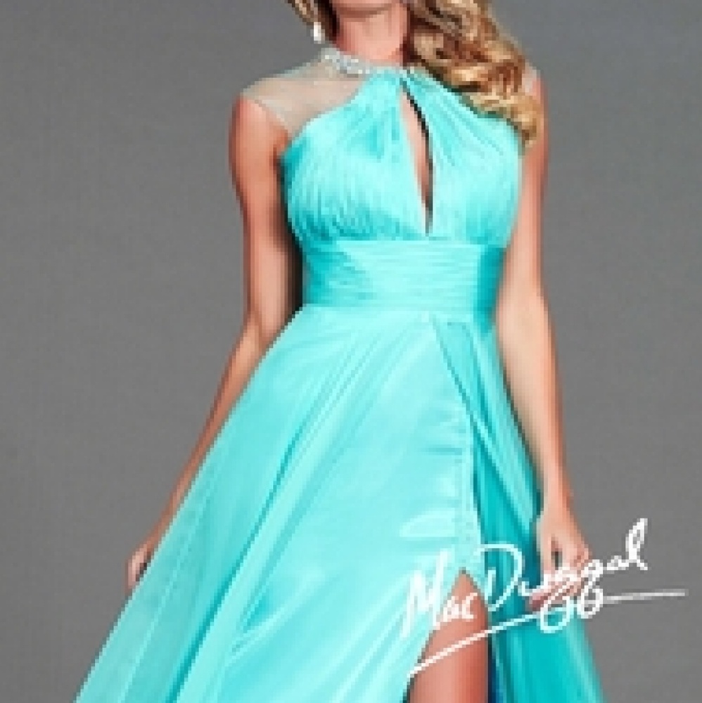 macduggal keyhole dress