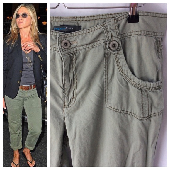 Pants - Army Green Roll-Up Pants