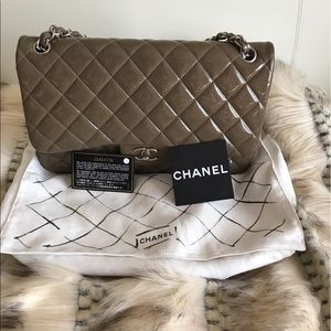 Chanel Double Flap Patent