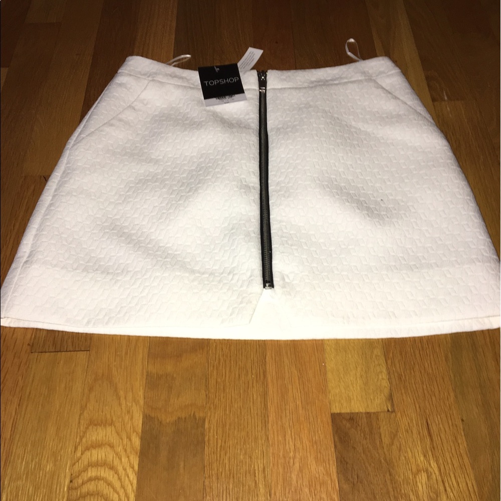 Topshop white skirt