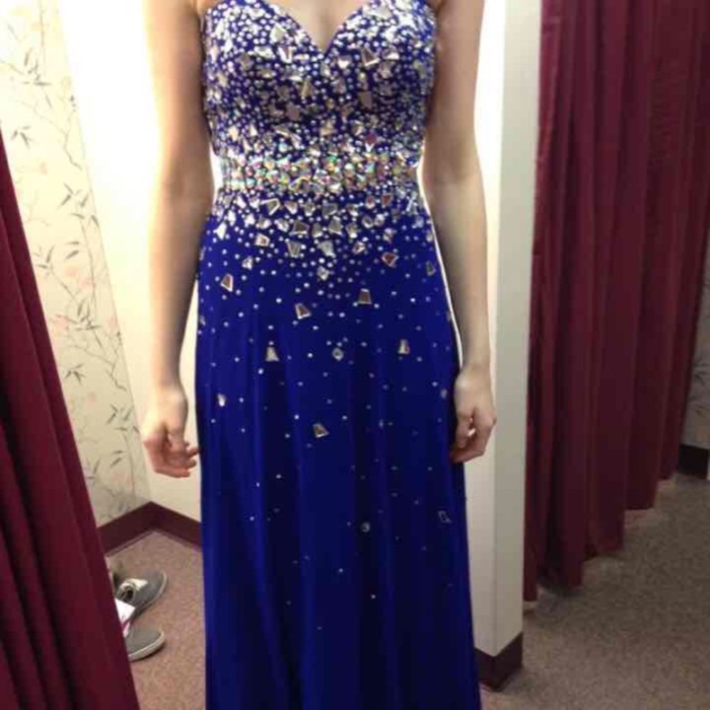 Royal blue prom dress