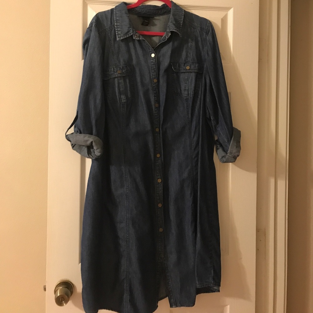 Lane Bryant blue Jean dress