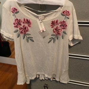 Anthropologie white shirt