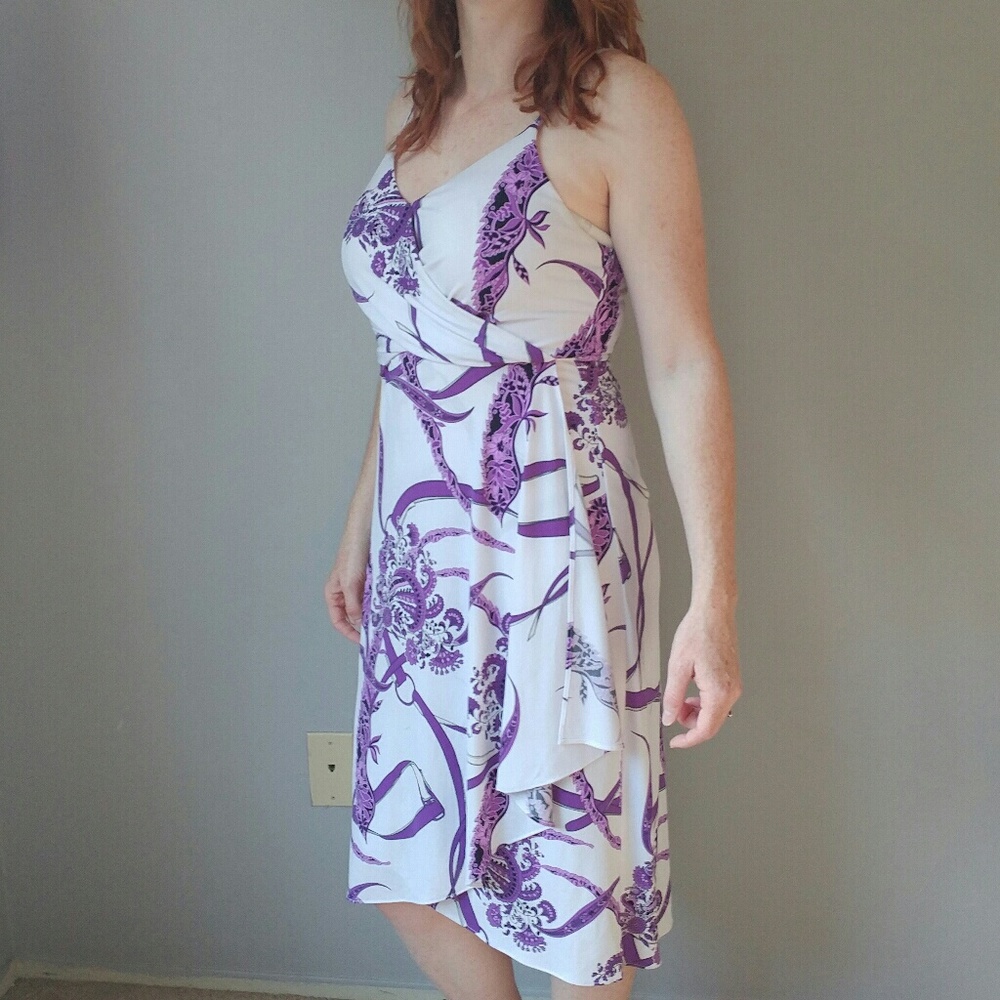 Jennifer Lopez purple floral sundress