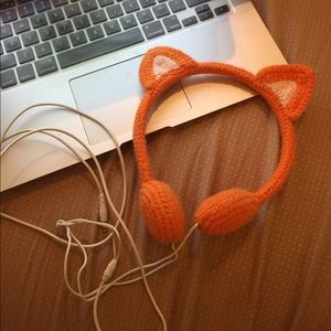 Funny fox ears headphones