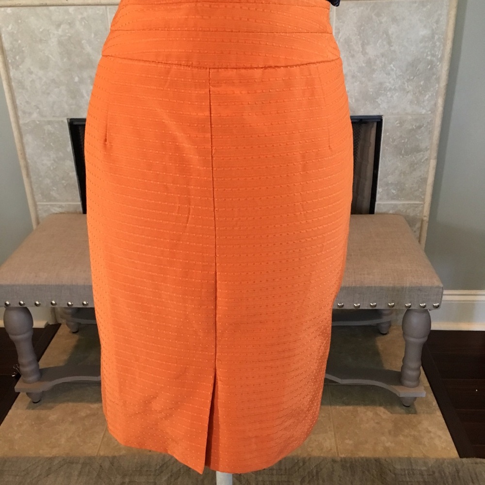 The Limited Orange Textured Pencil Skirt - Picture 5 of 5