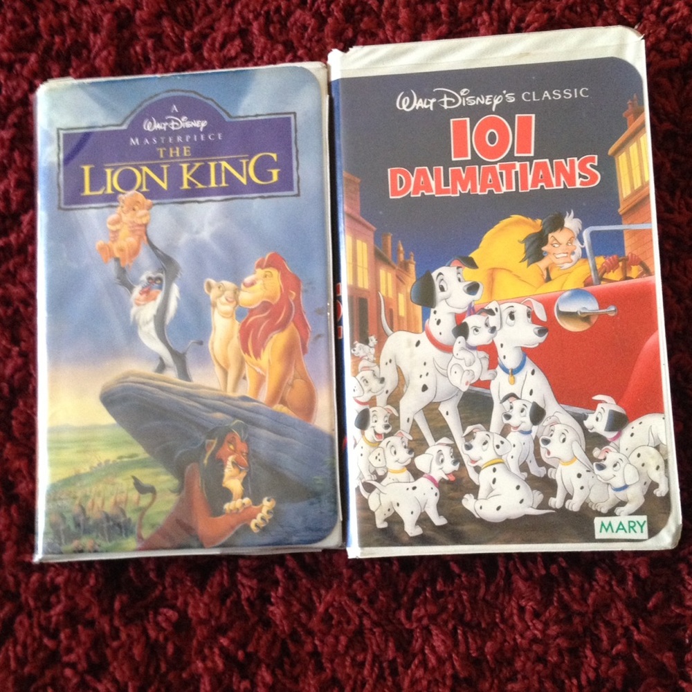 Lion king & 101 Dalmatian vhs