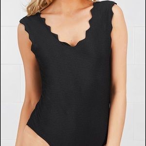 Cupshe Black Crystal One Piece Swimsuit Size M