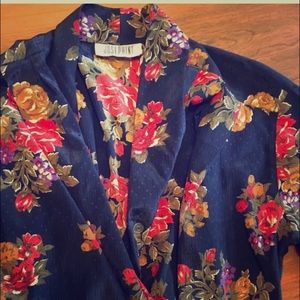 Vintage Women's Blouse Josephine Floral Top Size 6
