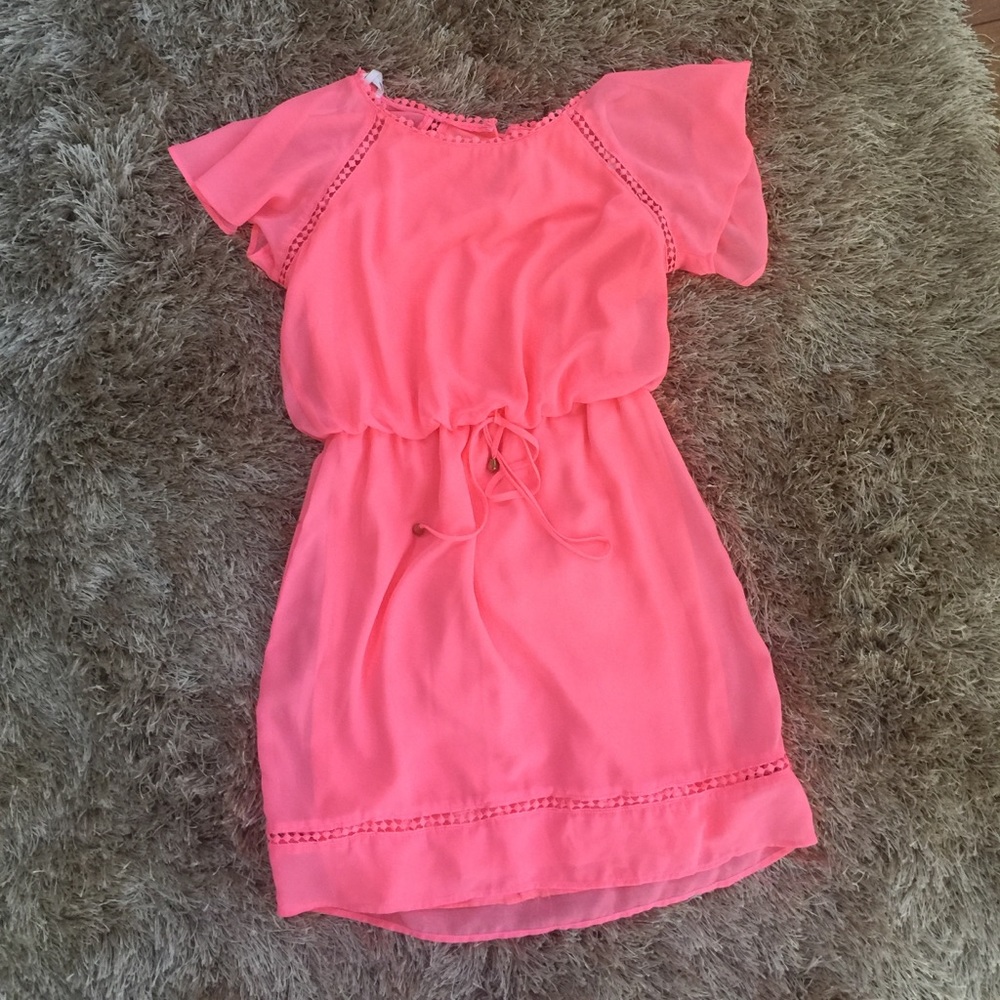 Neon Coral dress
