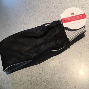 New Lululemon ear warmer reflective black and gray