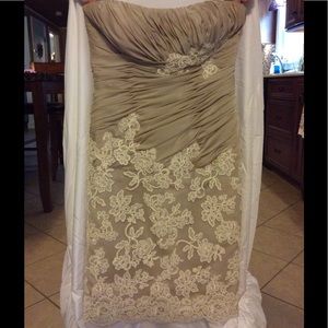 Size 6 Beige Cocktail dress