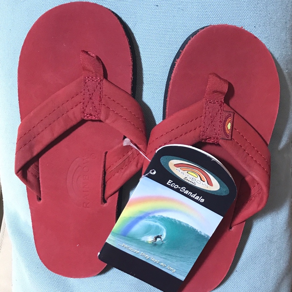 Kids Rainbow Flip Flops