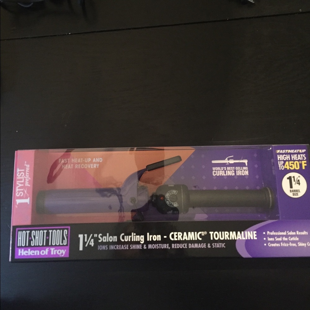 1 1/4" salon curling iron- brand new