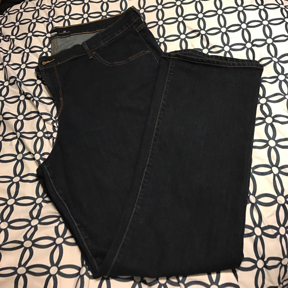 Boot Cut Curvy Blue Jeans