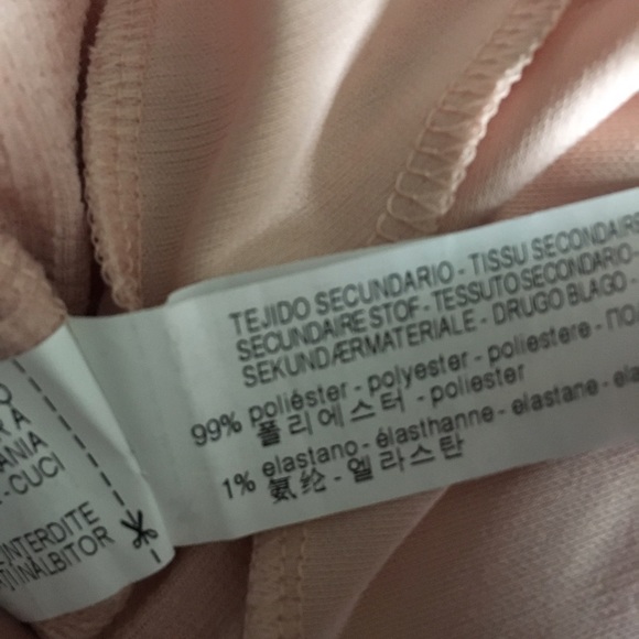 Zara blush pink top ruffle peplum pretty sz large - Picture 6 of 6