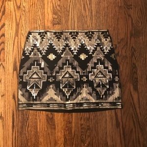 Express Sequin Mini Skirt