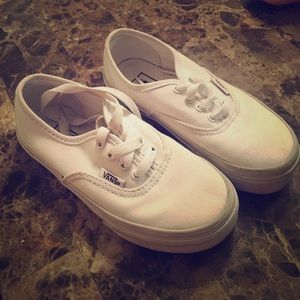 Kids white classic vans