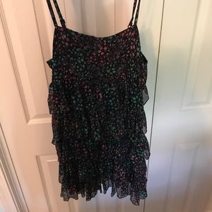 Flower print ruffle sundress