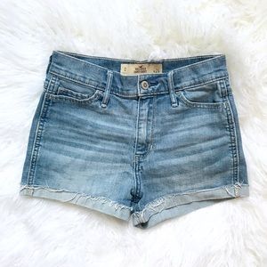 Hollister Jean Shorts Highwaisted Denim Sz 0 24"