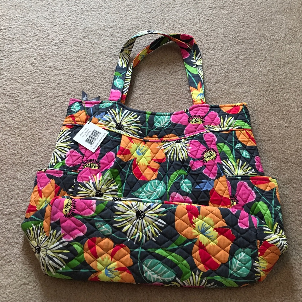 Vera Bradley pleated tote - Jazzy Blooms NWT