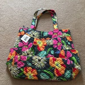 Vera Bradley pleated tote - Jazzy Blooms NWT