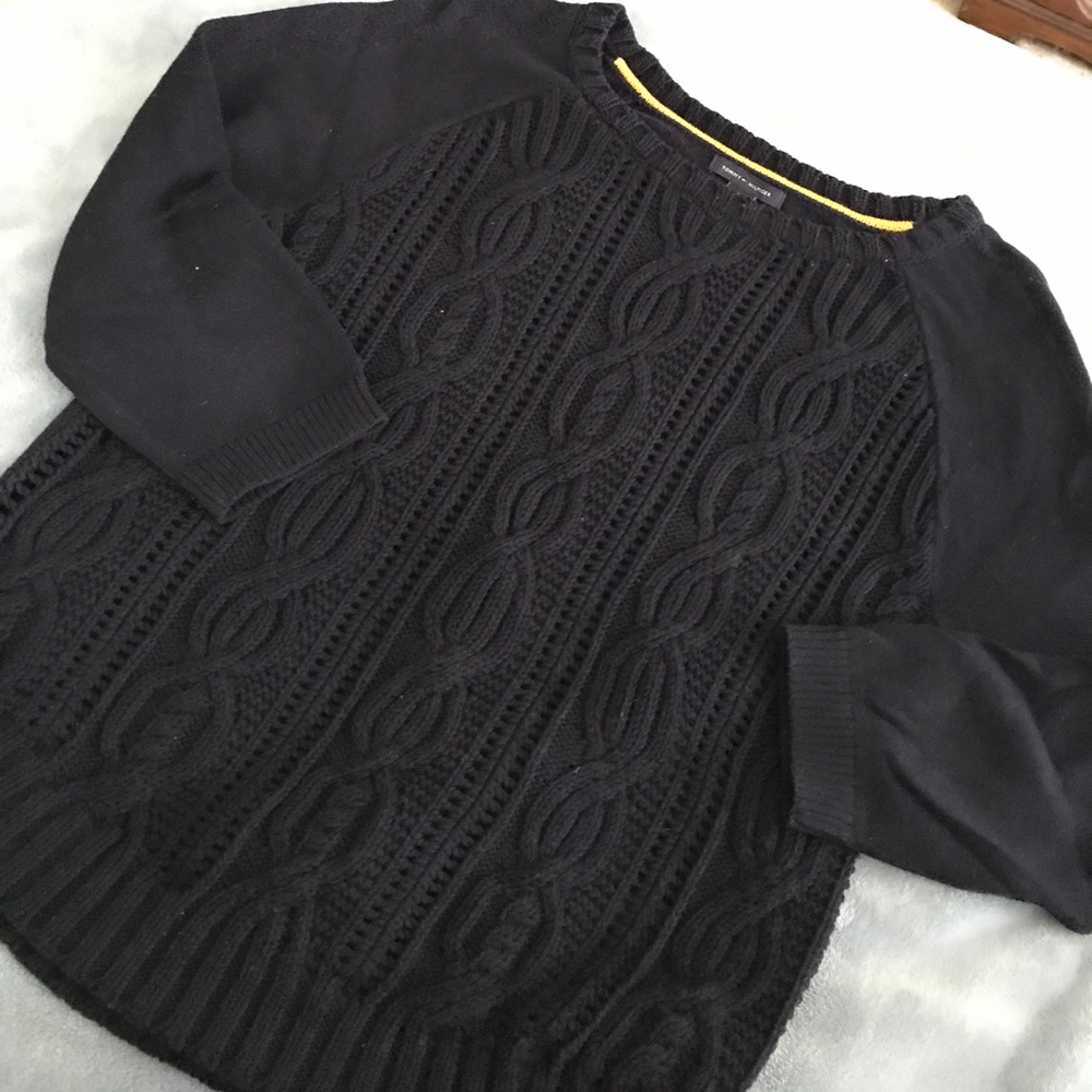 Tommy Hilfiger Navy Cable Knit Sweater