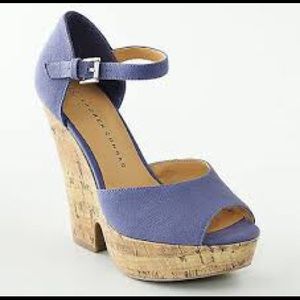 Lauren Conrad Periwinkle Wedges