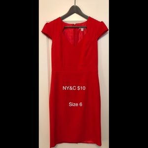 Red Bodycon Midi Dress