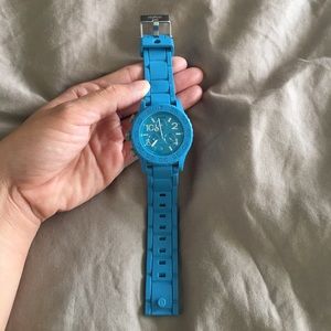 Nixon Rubber Strap Blue Dial Chrono