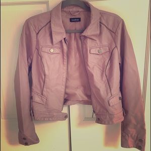 Lilac bebe Leather Jacket Medium