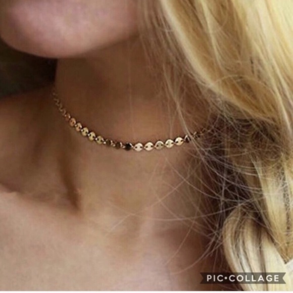 NWT Sequins Choker Necklace - Picture 2 of 5