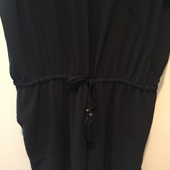 JCrew *Black* Crepe Tassel JumpsuitLarge EUC - Picture 7 of 8