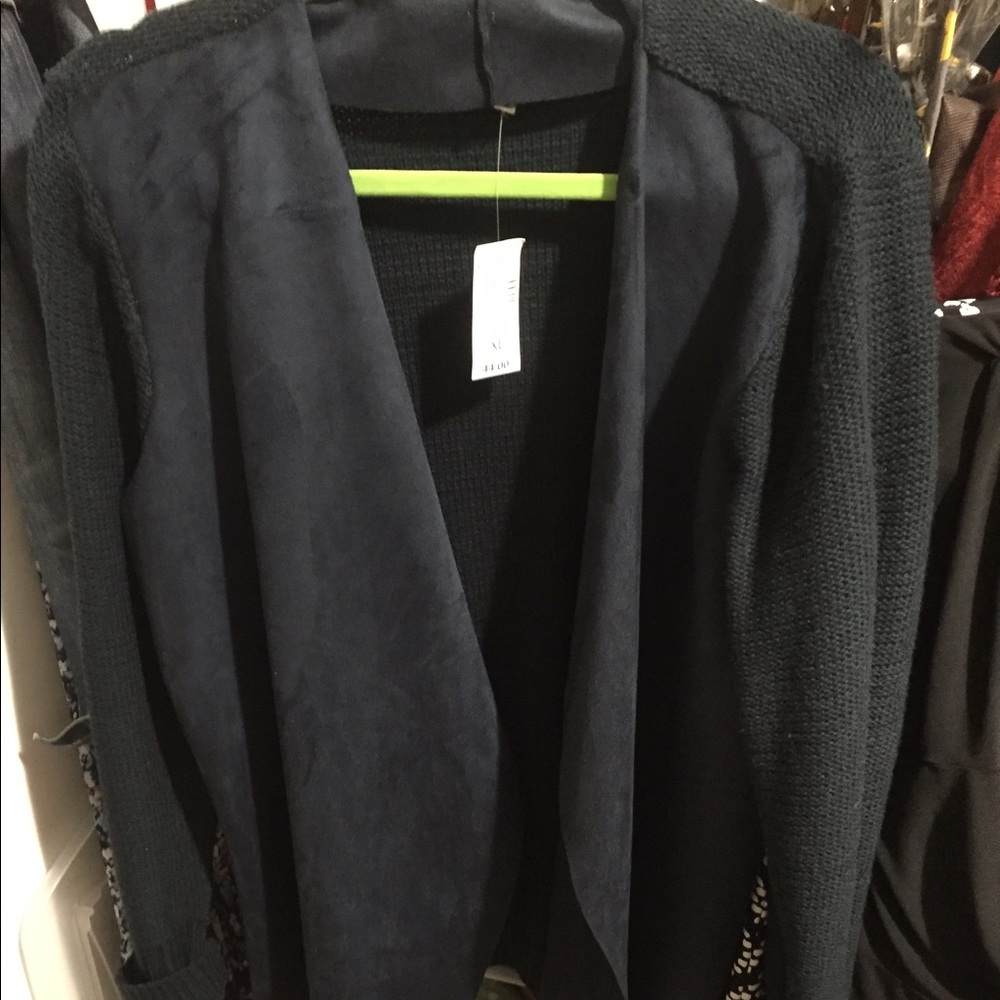 Navy blazer sweater