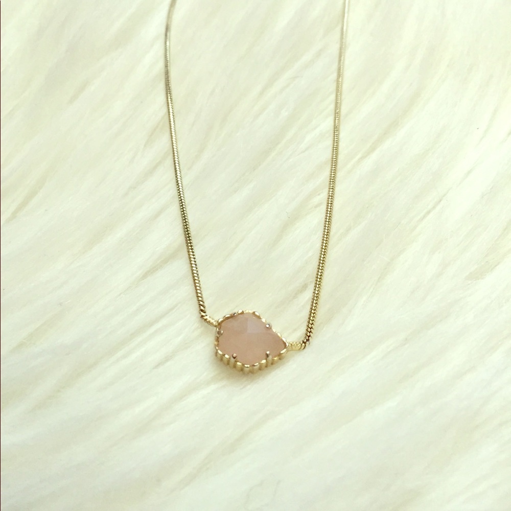 Kendra Scott Pink and Gold Mara Necklace