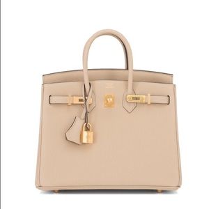 Hermès Trench Baby Birkin 25cm Togo Gold Hardware