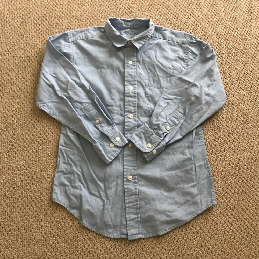 Blue Faded Glory Boy's Dress Shirt