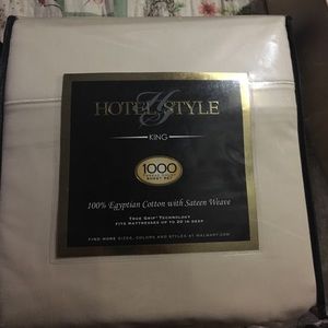 Hotel style king size 100% Egyptian cotton sheets