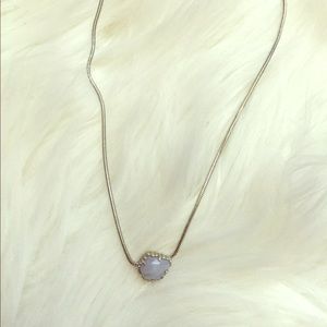 Kendra Scott Mara Baby Blue and Silver Necklace