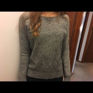 J. Crew textured grey sweater