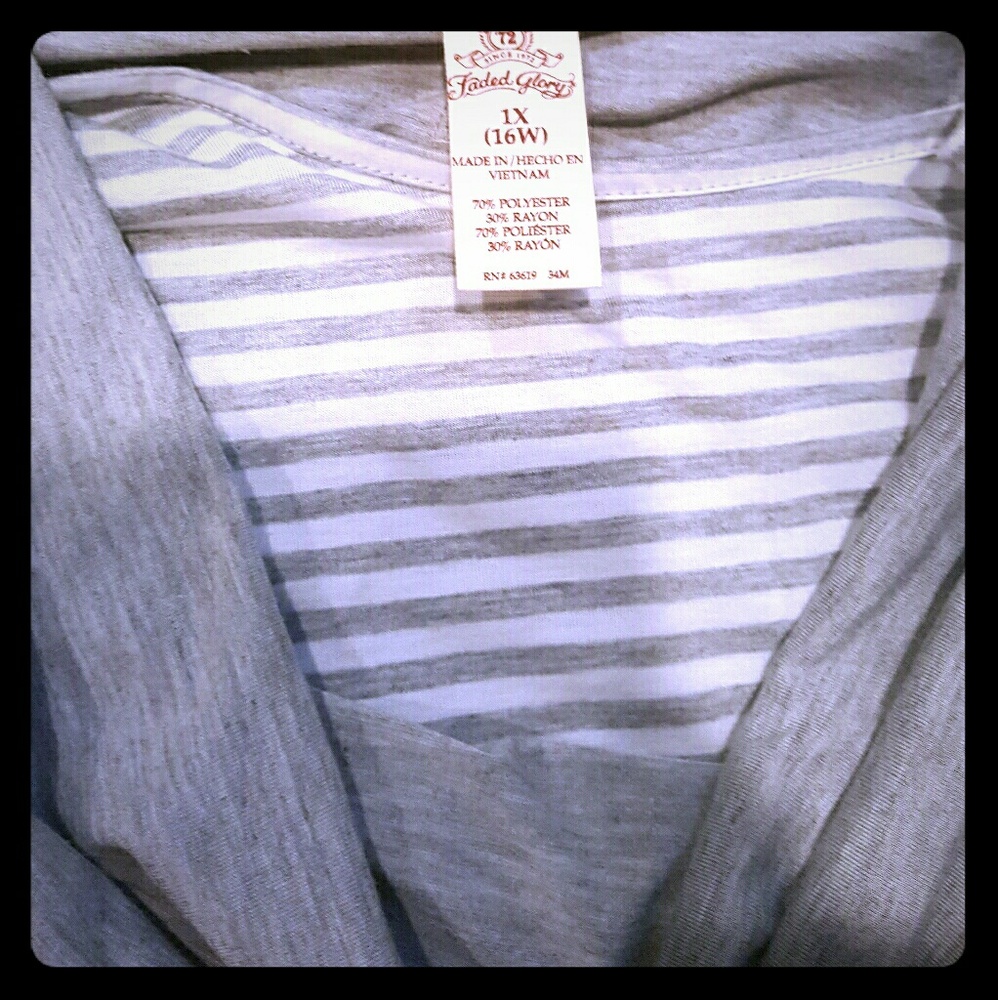Faded glory 1x cute shirt sale 5$