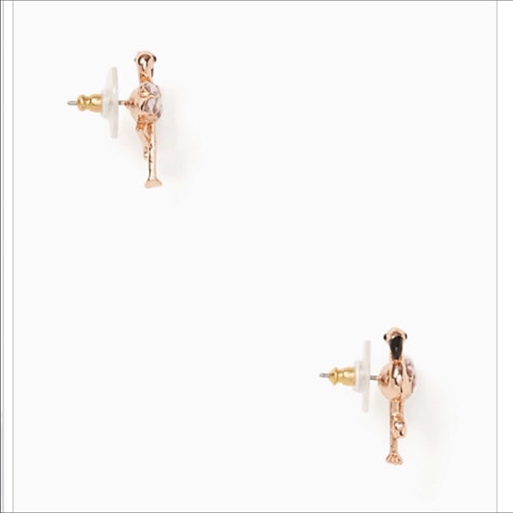 Kate Spade Flamingo earrings - Picture 3 of 3