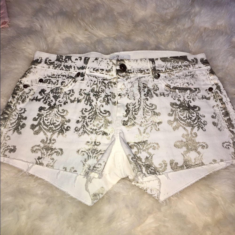 White 7 For all Mankind Shorts