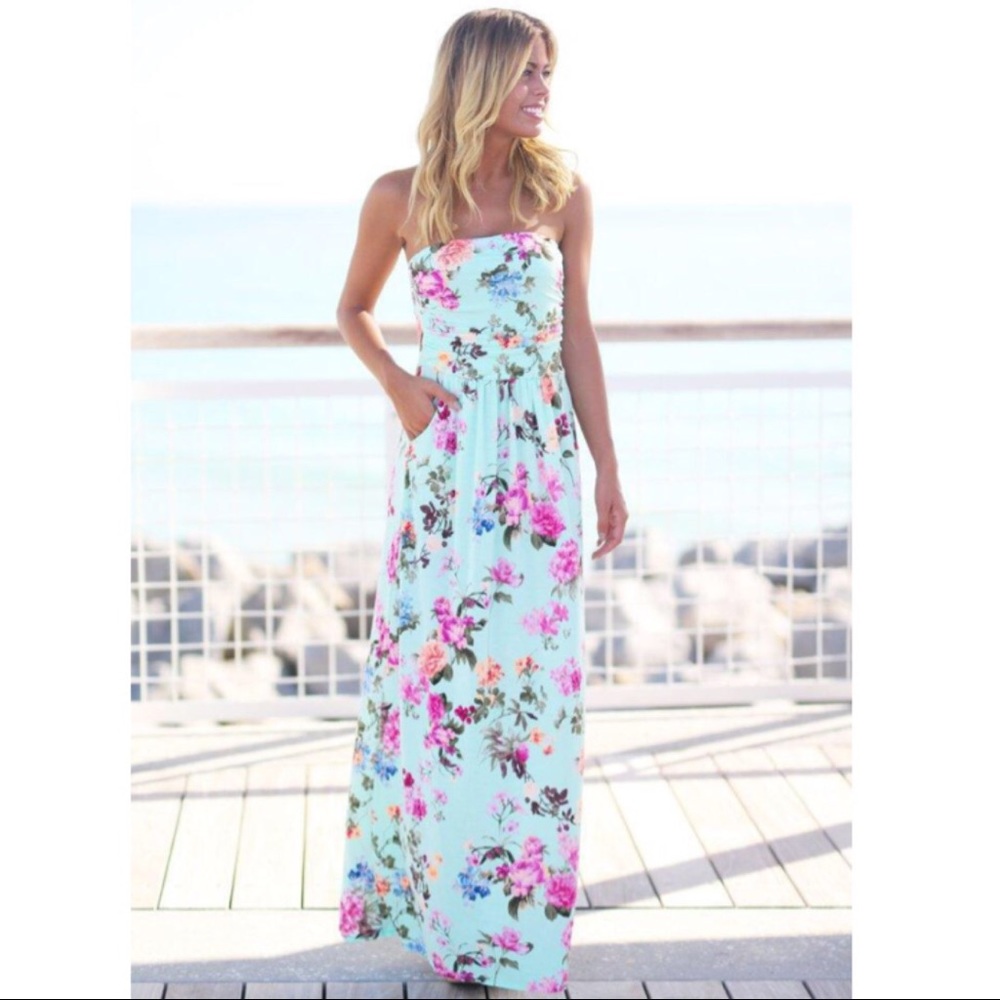 Floral Print Maxi Dress